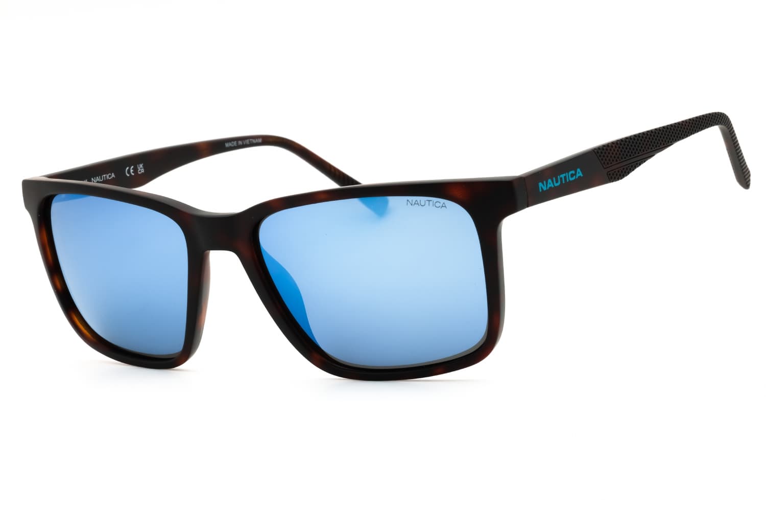 Náutica N6259SN Matte dark tortoise blue mirror